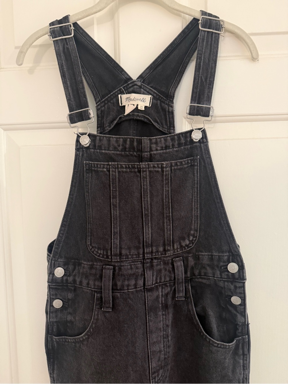 Madewell Straight Leg Black Workwear Overalls - Picture 12 of 12